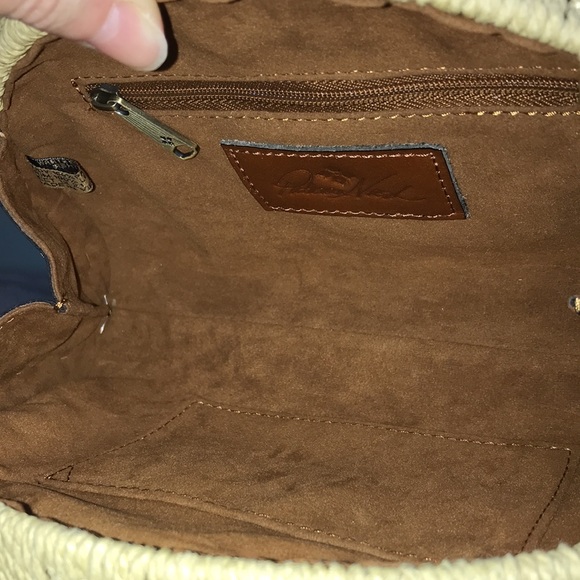 Patricia Nash Women Bonella Spring Wicker Natural Tan Susella Crossbody Mini Bag - Picture 15 of 16